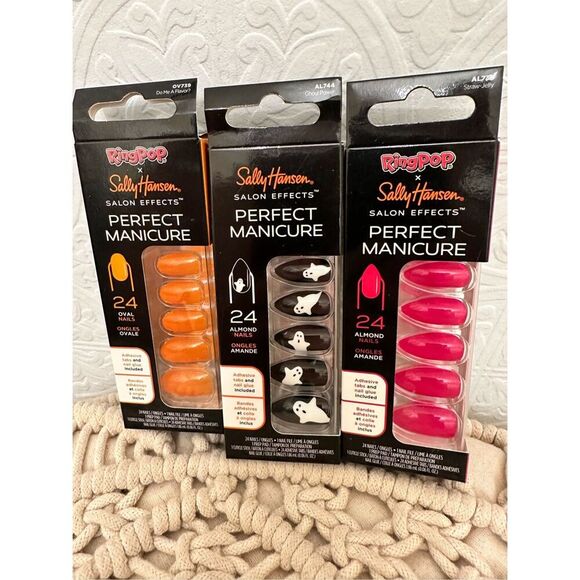 Sally Hansen Salon Effects Perfect Manicure Press On Halloween Nails New - Picture 1 of 4